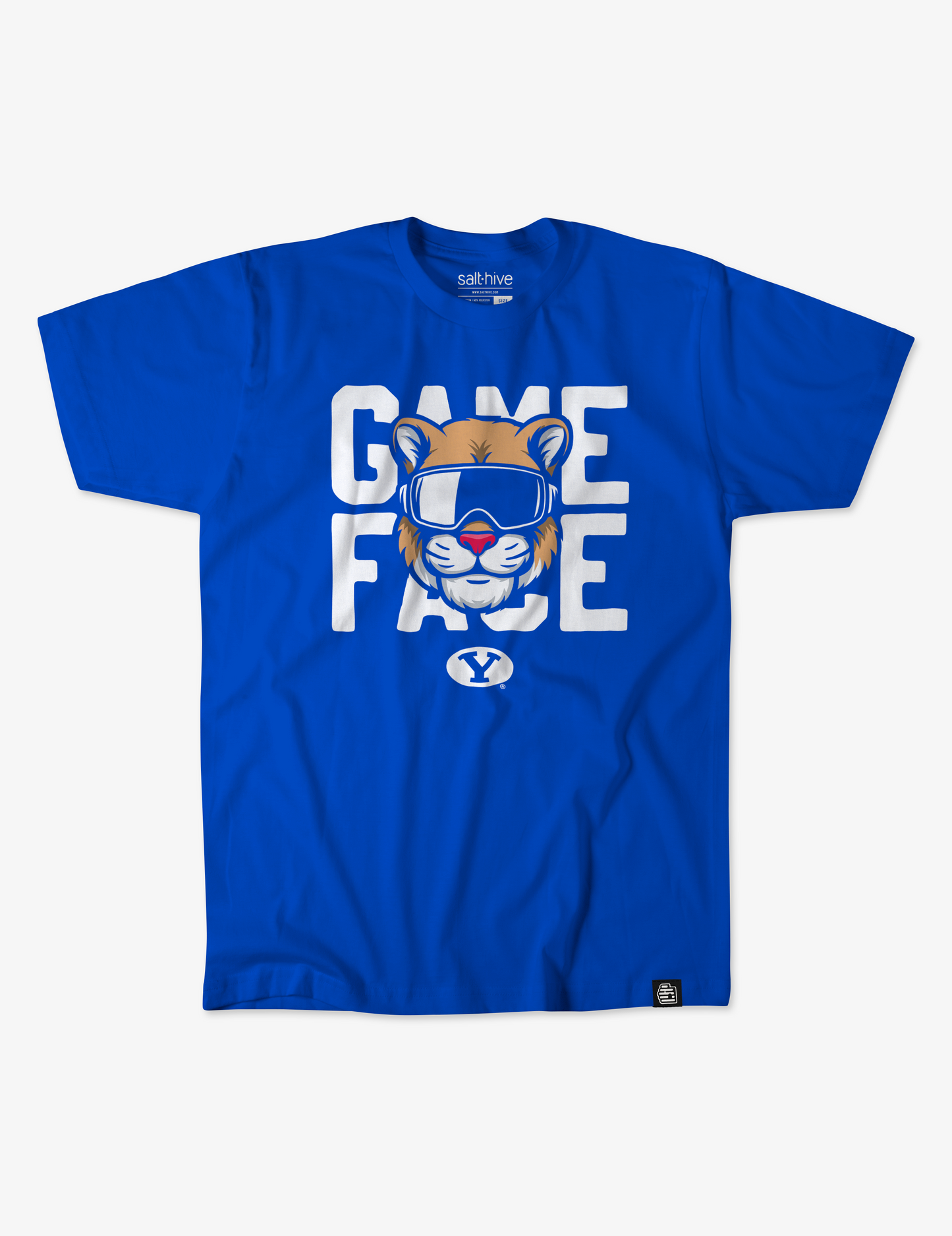 BYU Cosmo Game Face Royal Tee