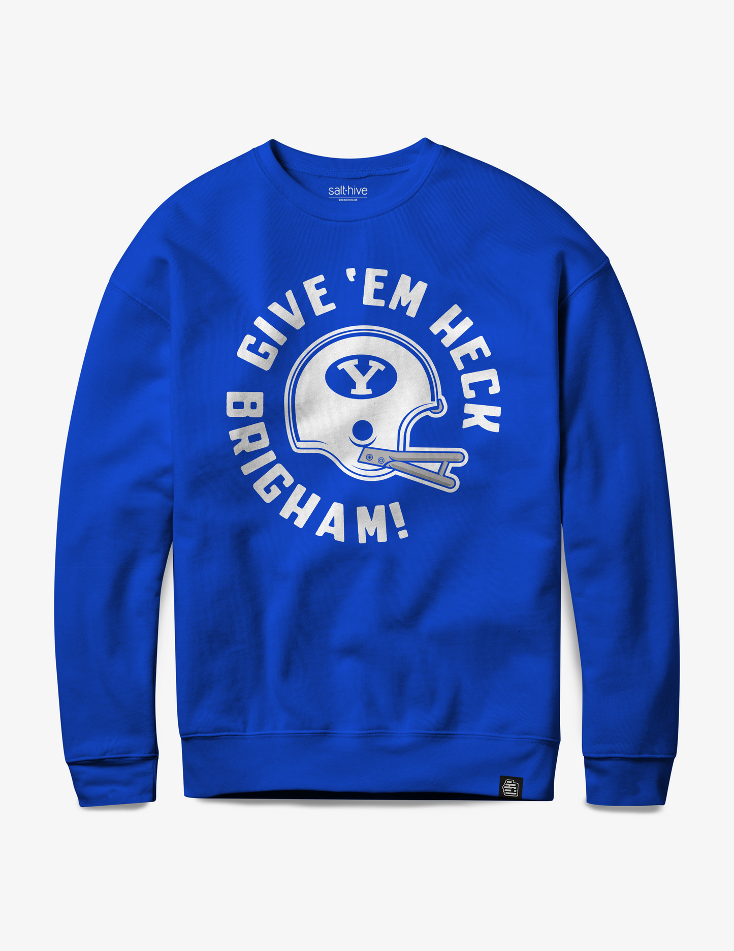 BYU Give 'Em Heck Brigham Crewneck