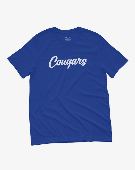 Cougars Script tee