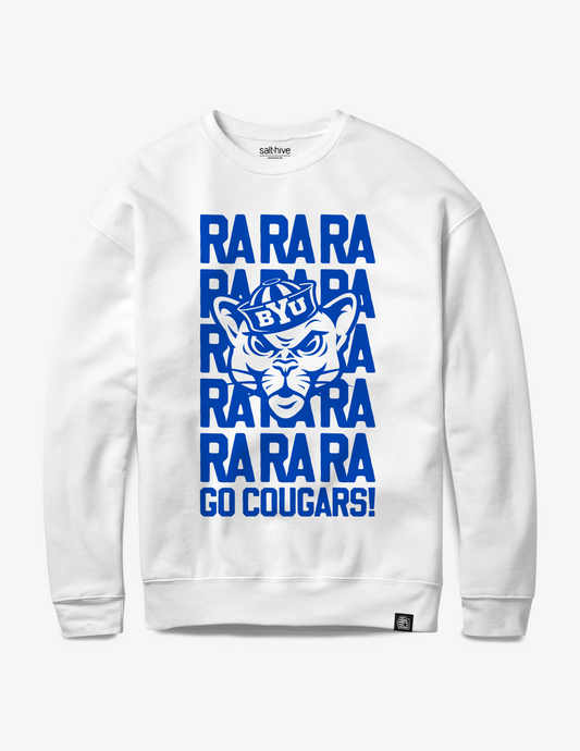 BYU Fight Song White Crewneck Sweatshirt