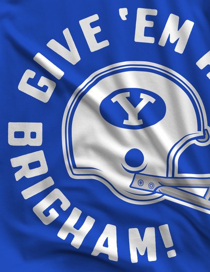 BYU Give 'Em Heck Brigham Tee