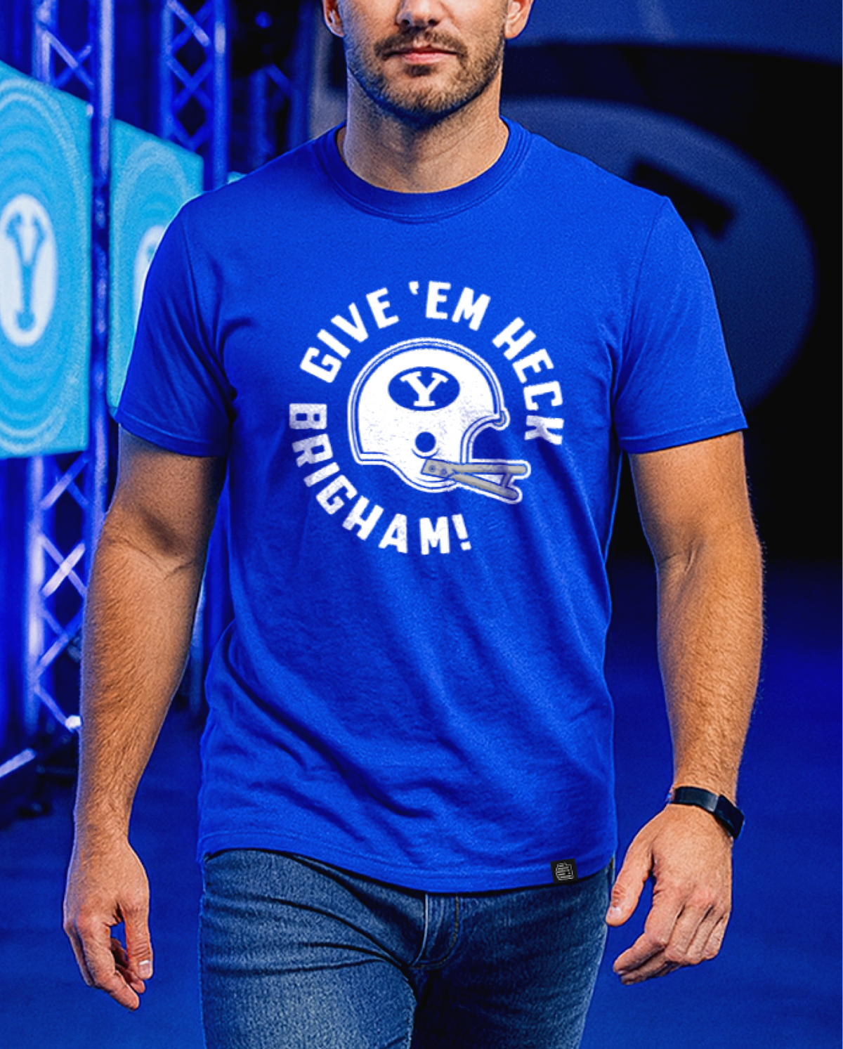 BYU Give 'Em Heck Brigham Tee