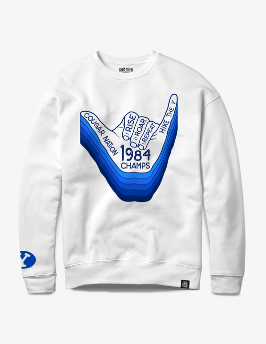 White Shaka Life Crewneck