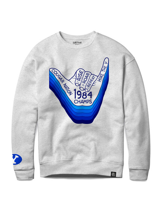 Heather Gray Shaka Life Crewneck
