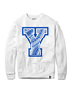 BYU Cougars Tribal Y Crewneck - White